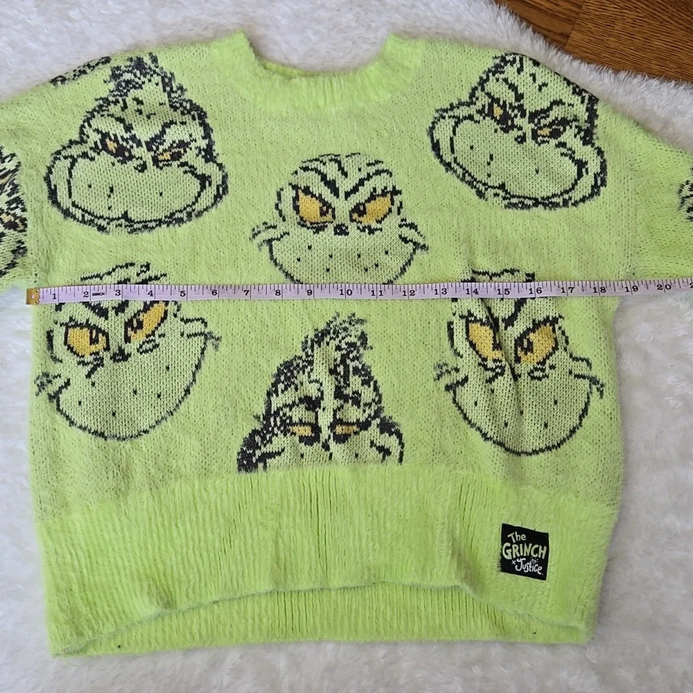 Justice Grinch Sweater, Girls Size Large - Picture 7 of 10
